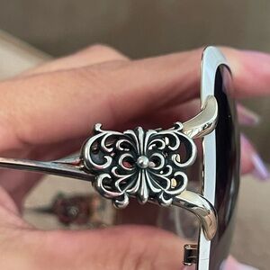 Chrome Hearts Black and Silver Women's Sunglasses